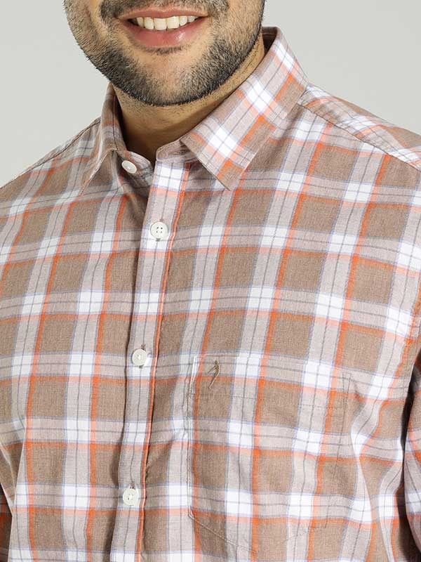 Indian Terrain Men Checkered Multicolor Shirt